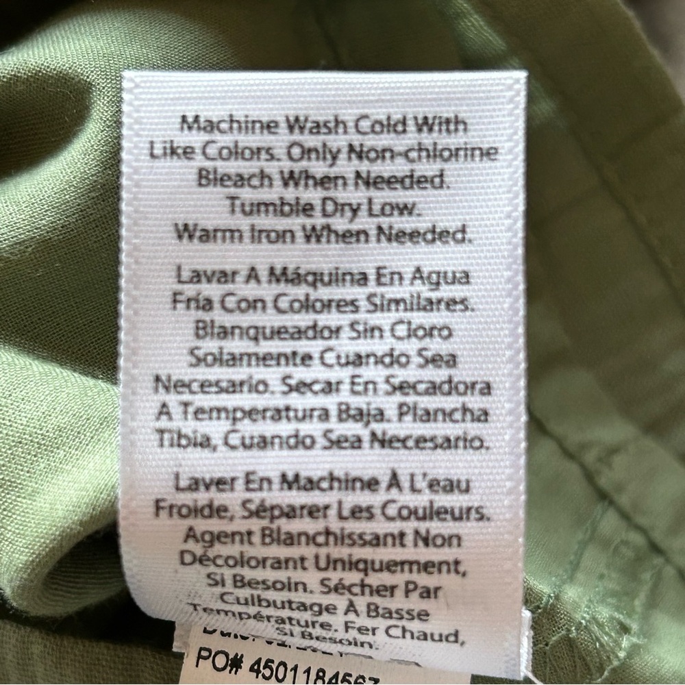 Sofia Jeans Sofia Vergara Eyelet Off Shoulder Top Green Womens Large Cotton Boho - Picture 10 of 11